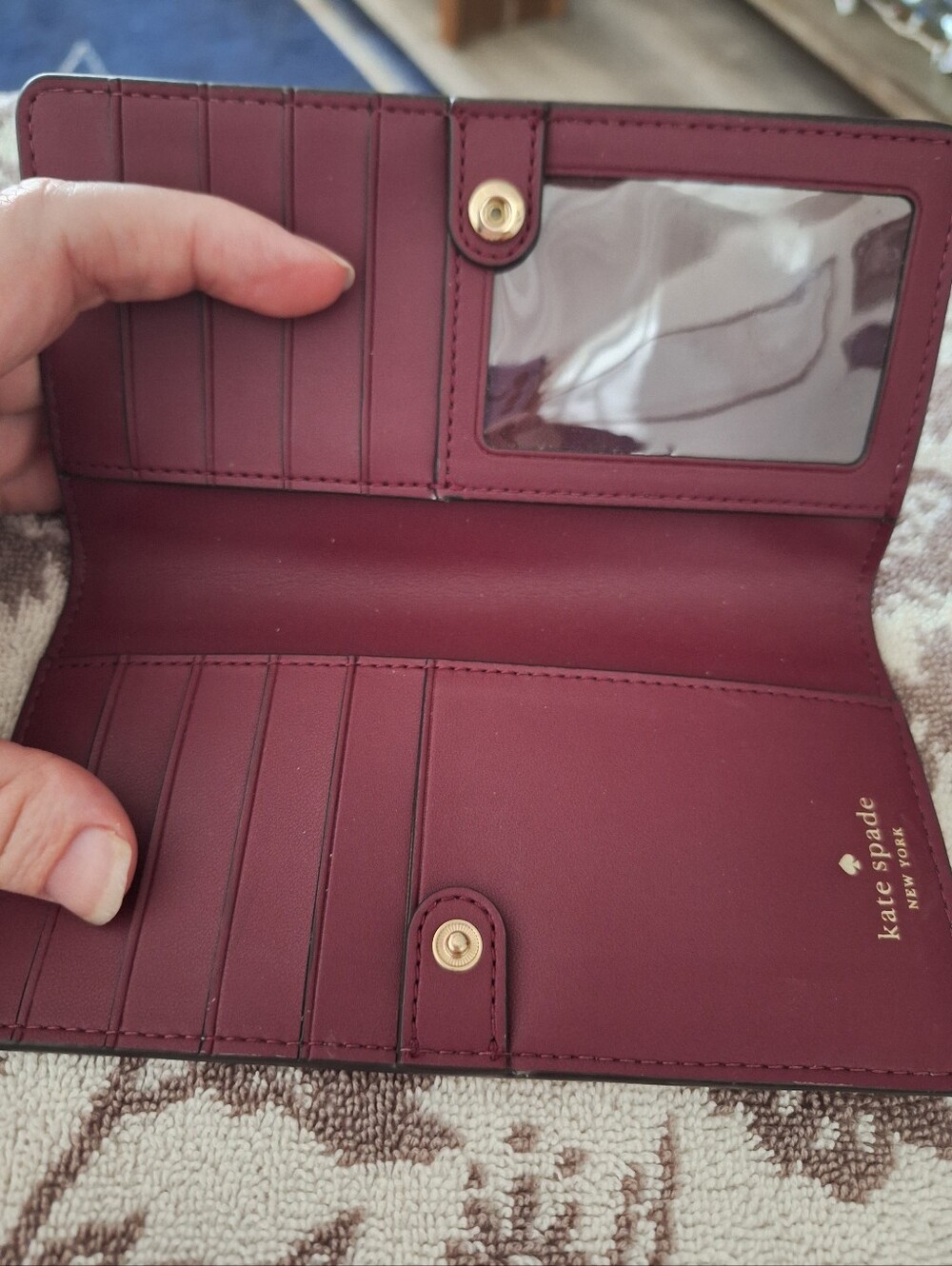 kate spade lilac madison wallet - Picture 2 of 4